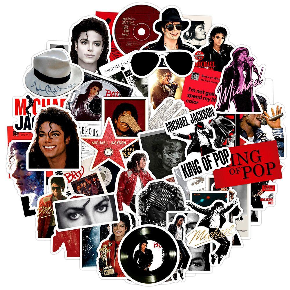 Rock 'n' Roll Michael Jackson sticker personalized creative celebrity accessories DIY desktop notebook phone case sticker. 6