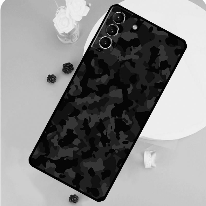 Черный Камуфляж Ночной Камуфляж Военный Чехол Для Телефона Для Samsung Galaxy S25 S26 Ultra S20 S21 S22 S23 S24 Plus S10 S25 FE Funda Чехол