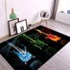 Музыкальный ковер Коврик для гостиной Джаз Арт Музыкальный декор Коврик для гитары Подарок на гитару Популярный ковер Красочный ковер для гостиной Декор музыкальной комнаты