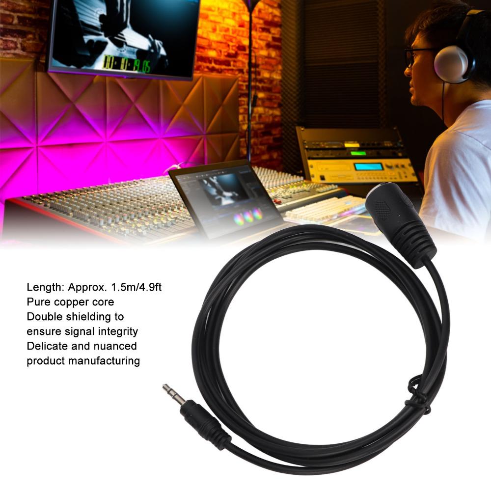 Flexible DIN 5Pin Female to 3.5mm Male Pure Copper Core Sound Converter Cable Studio Setup