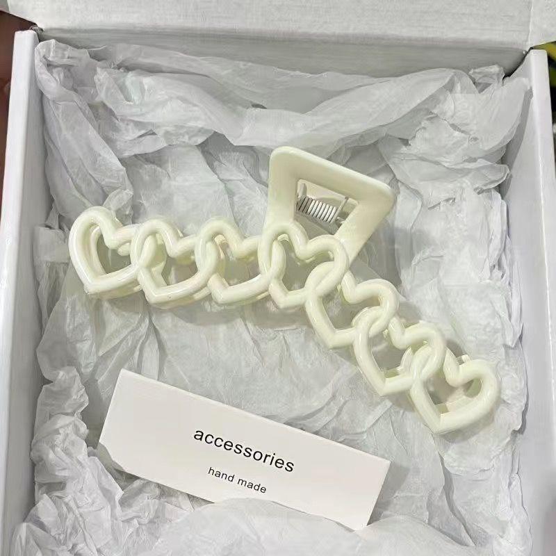 1 шт. Продвинутая любовь Акриловая заколка-клип с большим захватом, простым дизайном, высоким объемом волос и множественными захватами