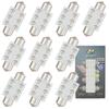WiseShine 36 мм Светодиодная лампа Festoon Купольная 6418 C5W 6411