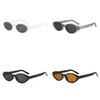 Vintage European Style Oval Cat Eye Sunglasses With Uv400 Protection For Fashionable Outdoor Wear