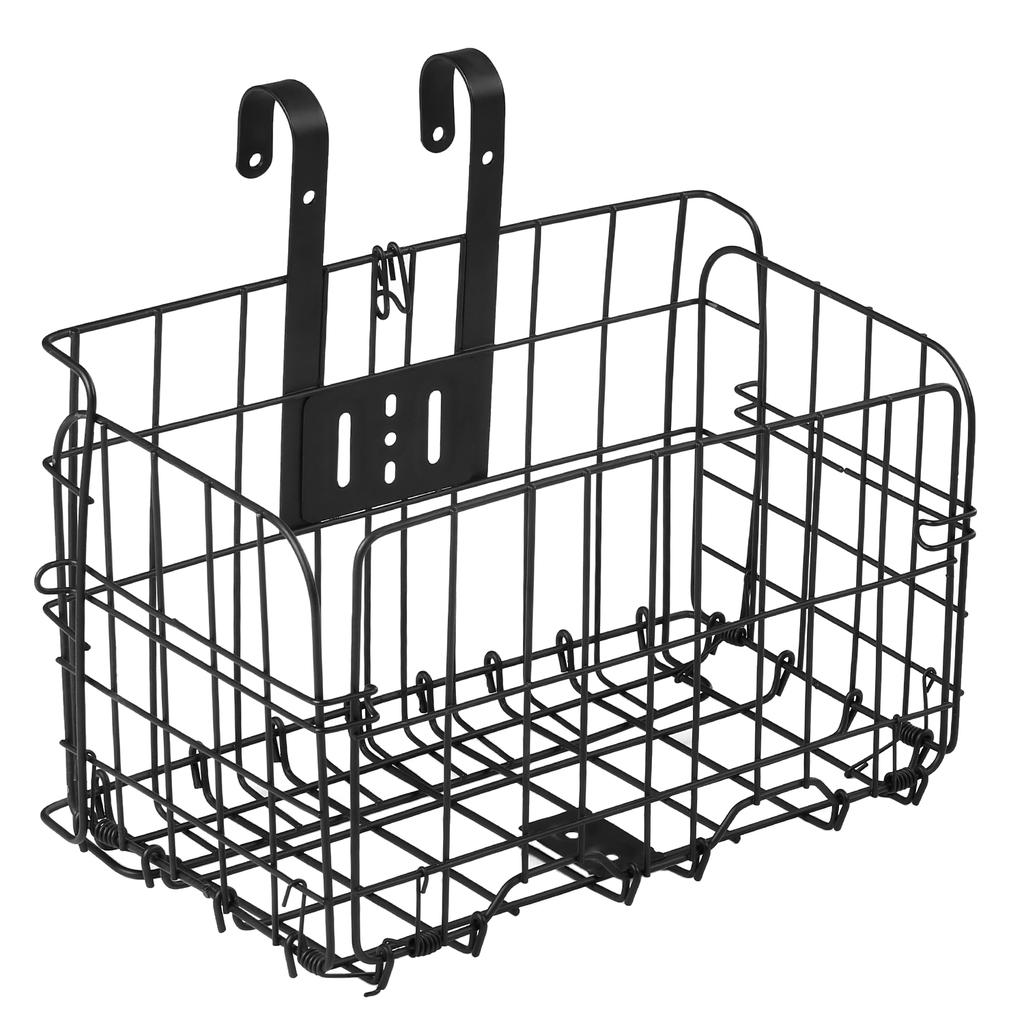 Складная велосипедная корзина Съемная корзина из стальной проволоки на руль велосипеда Передняя корзина Велосипедная задняя багажная корзина Подвесная корзина Велосипедный груз