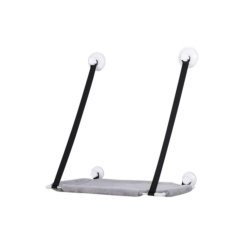 Window Suction Cat Hammock Space Saving Wall Mounted Pet Bed Double Layer Perch Sturdy Fabric Indoor Cat Lounger Easy Install Pet Resting Spot