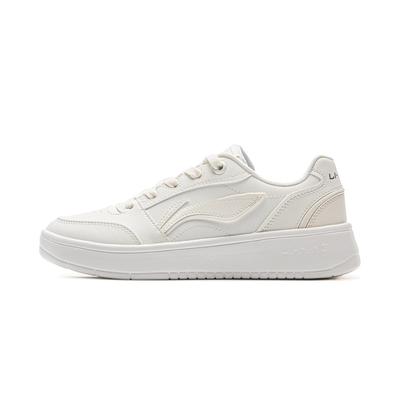 Li Ning Yuan Bao V3 классические модные белые кроссовки ретро универсальные толстые подошвы удобные женские кроссовки облачно-белые AGCV108-3