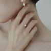 Mouvebament Ondine Coral 03 ring_Silver925
