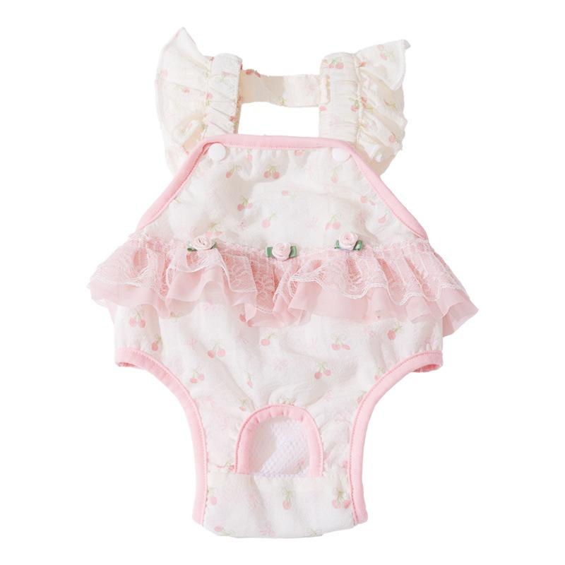 Female Dog Physiological Pants Soft Elastic Pet Menstrual Pants Adjustable Anti-harassment Sanitary Underwear for Small Dogs