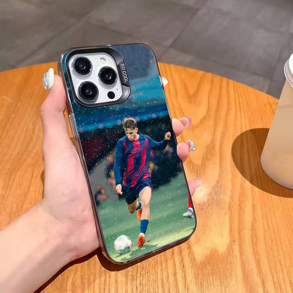 КРУТОЙ Чехол для телефона Fermin Lopez Для iPhone17 16 15 14 13 12 Pro Max Серый Черный Матовый Лазерный Металлик Аврора Funda