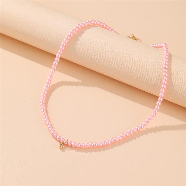 17 км модное колье-чокер из бисера для женщин, богемное красочное короткое ожерелье ручной работы с жемчугом Дейзи, ювелирные изделия на воротнике