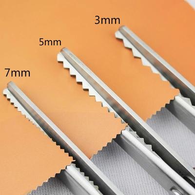 3 5 7 мм Ткань для пошива одежды с зубчатым краем, ножницы для стрижки ножницами