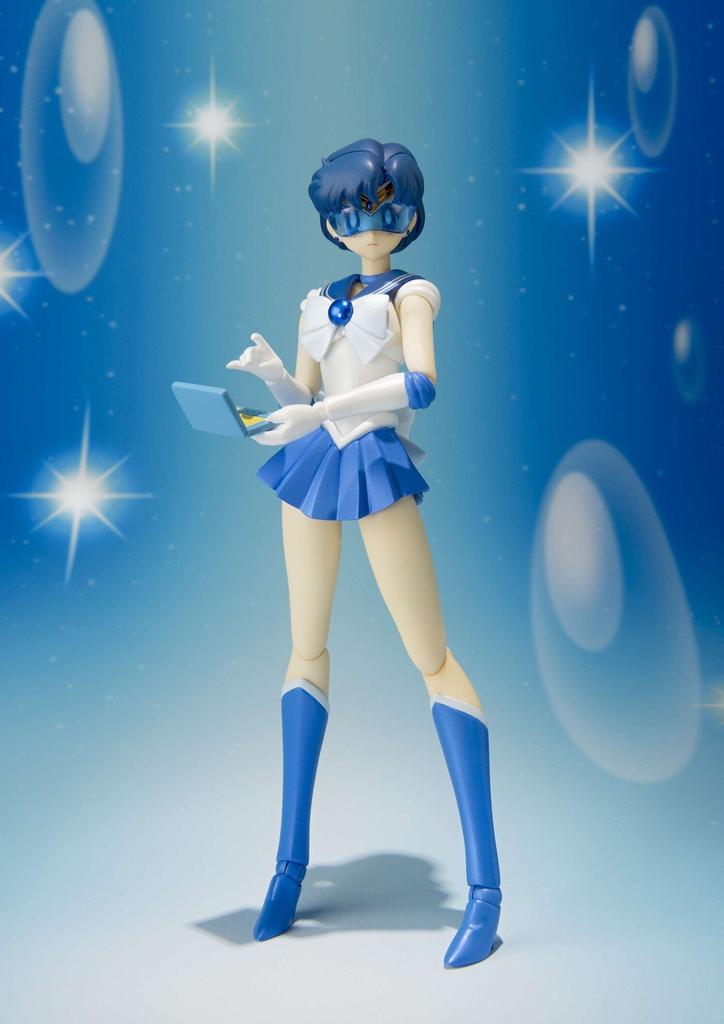 TAMASHII NATIONS Sailor Moon Sailor Mercury 140mm Painted Movable Figure S.H.Figuarts Approx. PVC&ABS