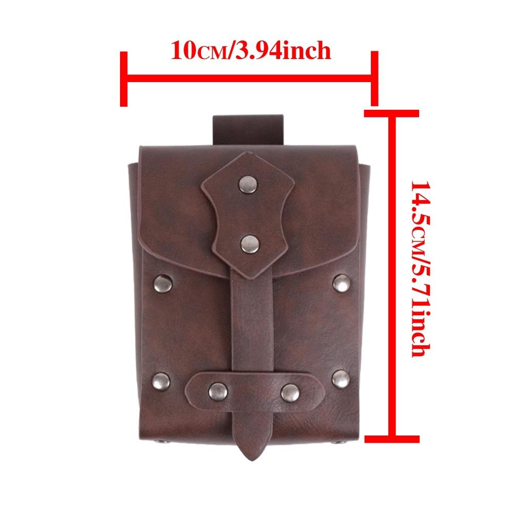 Средневековый пояс из ПУ кожи с медной монетой, набедренная сумка, широкий пояс для косплея, ренессансный ретро-пояс, реквизит для косплея, аксессуар