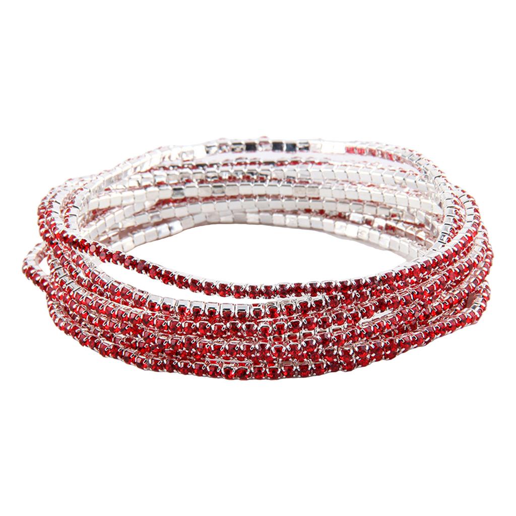 Роскошный многослойный браслет из камней, красочные хрустальные бусины, цепочки для запястья, эластичная удобная посадка, стразы, ручная цепочка