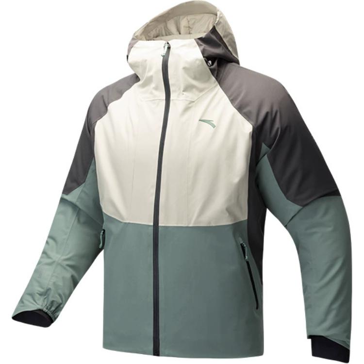 Anta X National Geographic Collaboration Outdoor Series Удобная Повседневная Простая Хлопковая Куртка на Молнии с Капюшоном Мужские куртки 152446804-2