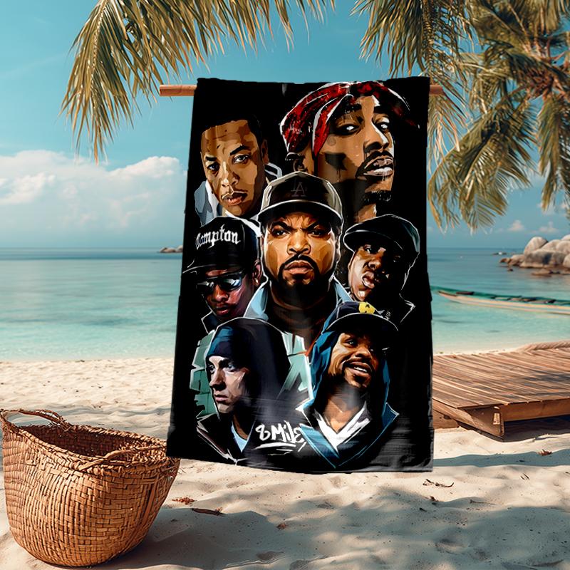Rock Fashion Beach Towel: Ideal for Summer Adventures Soft, absorbent and quick drying suitable for swimming and bathing