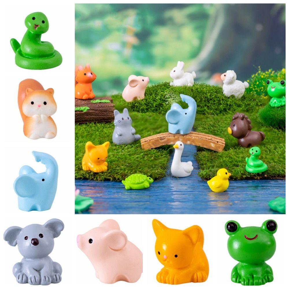 Cute Zodiac Animals Miniatures Realistic Animals Figurines Office Desk Accessories
