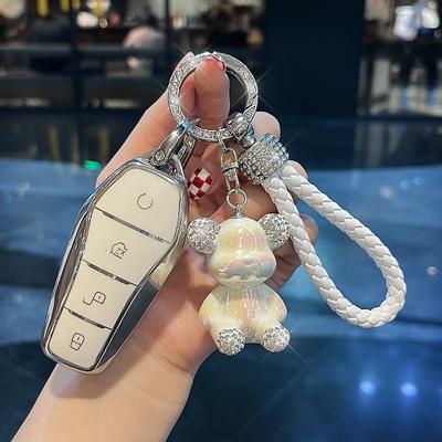 Мягкий чехол для смарт-ключа автомобиля из ТПУ для BYD Song PRO Han EV Max Tang DM 2018 Qin PLUS Keyless Protector Auto Keychain Accessories
