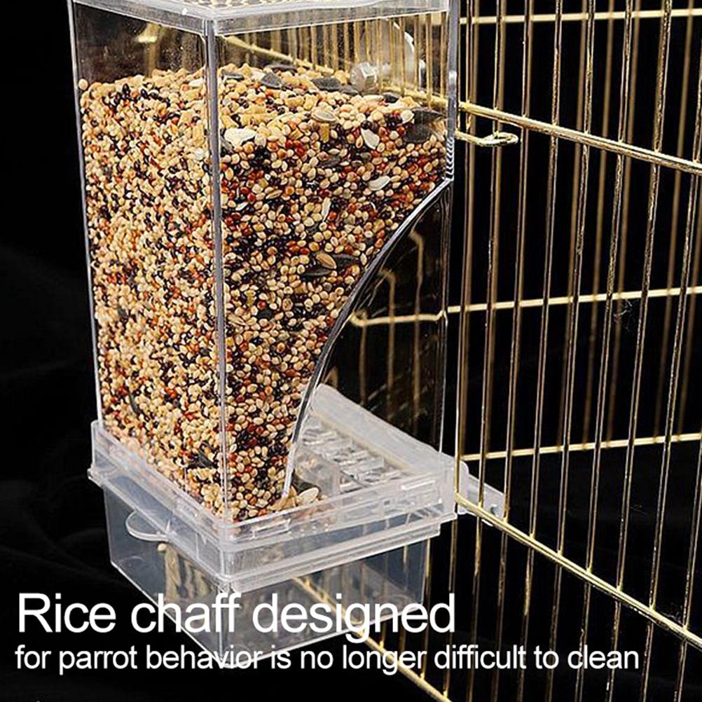 Bird Automatic Feeder Splash Proof Bird Feeder Bird Cage Accessories Bird Food Container for