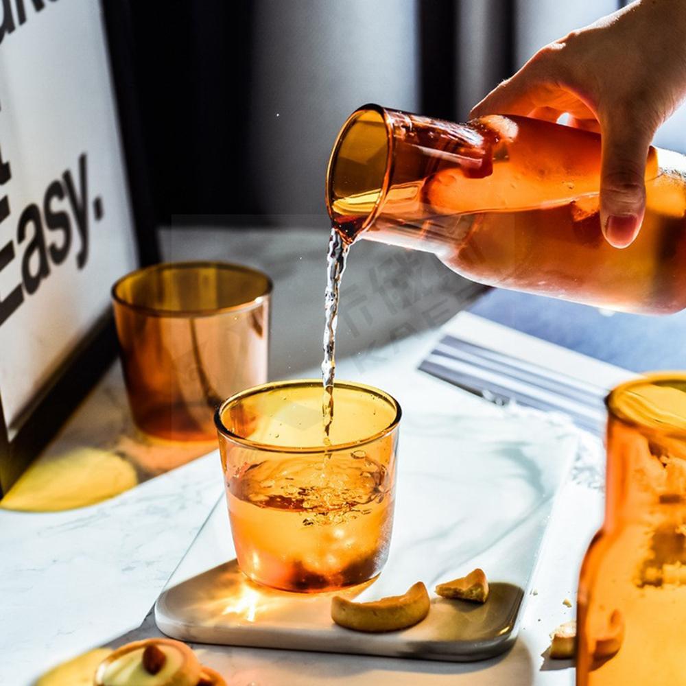 Графин для воды, стеклянная бутылка для холодной и горячей воды, набор чашек, прикроватный кувшин для воды, высокая термостойкость, кувшины для напитков, бутылка