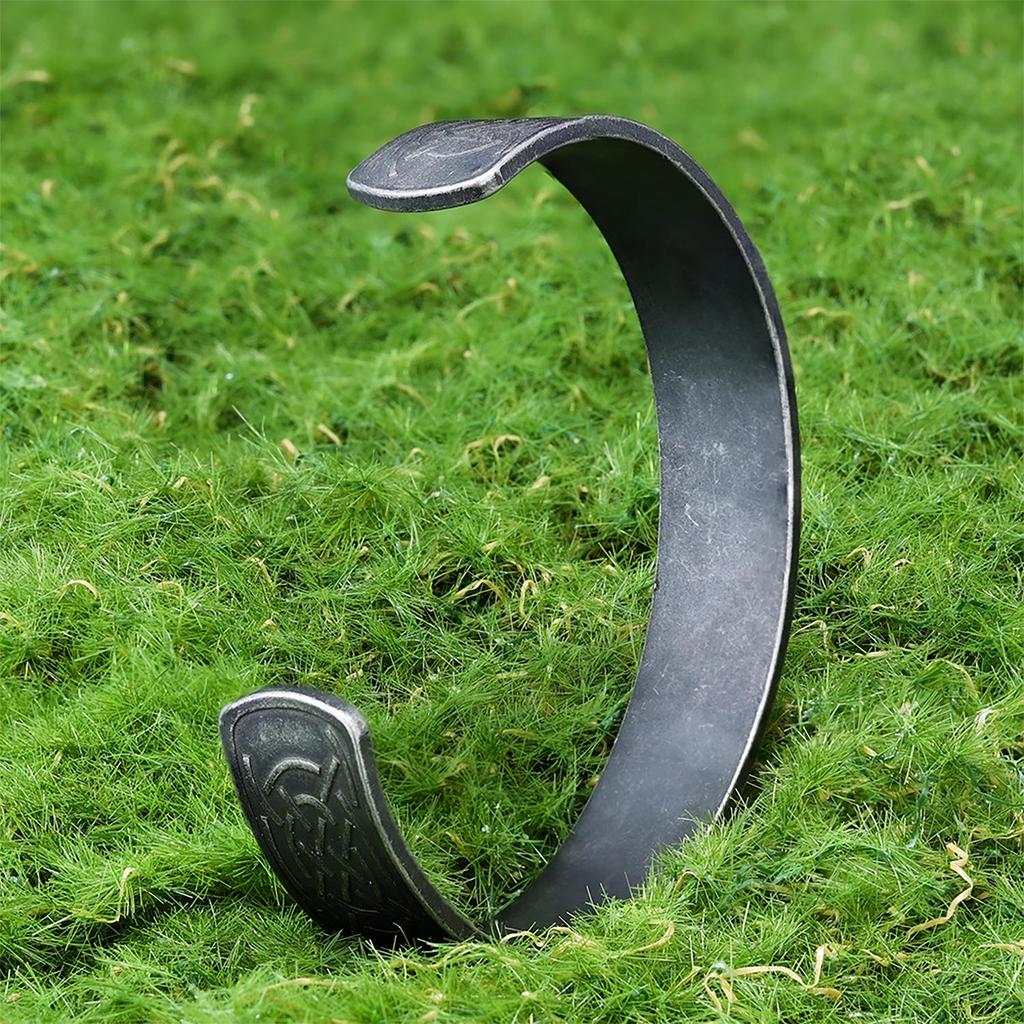 Браслет с рунами викингов и кельтским узором из нержавеющей стали - Ретро и модное украшение