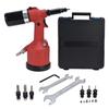 G1/4 Pneumatic Rivet Nut Gun Rivet Nut Tool for M3-M12 Zinc Alloy Nut Riveter with Storage Box for