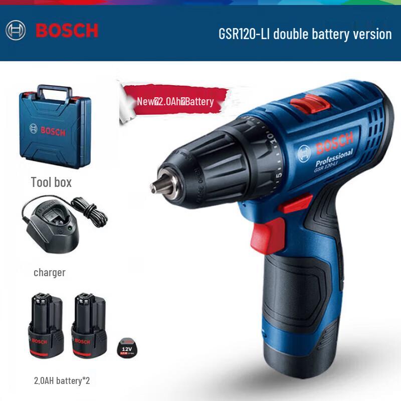 Bosch GSR120-LI 12V Cordless Drill/Screwdriver CN plug (adapter included)