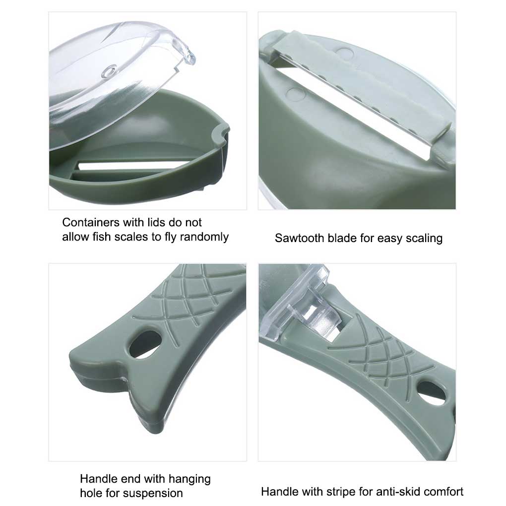 Home Restaurant Portable Fish Scale Remover Manual Labor-saving ABS Reusable Scales Scraper Scraping Tool Kitchenware