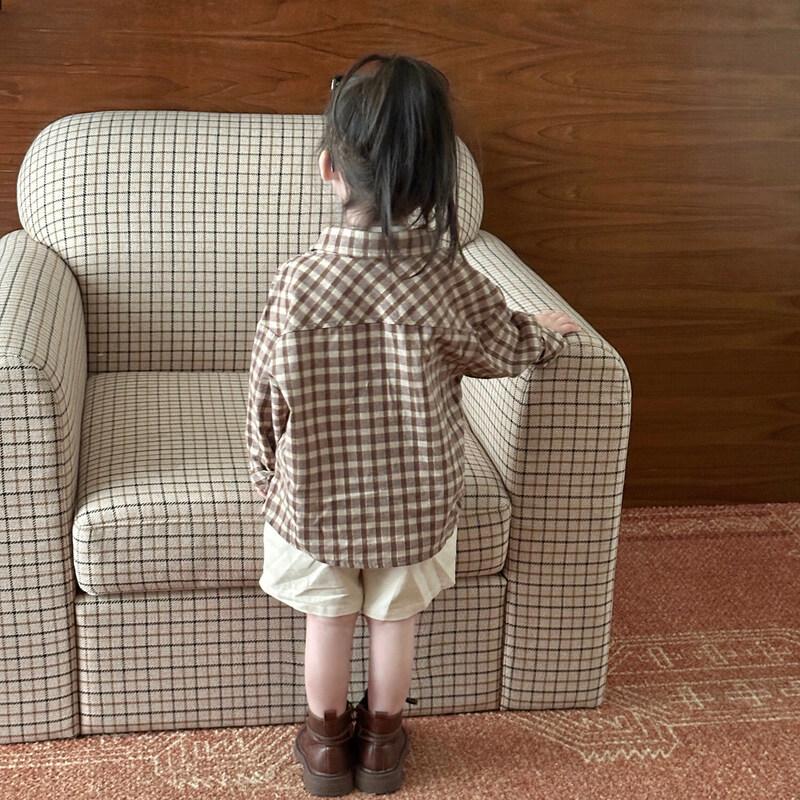 FADOBABY Kids' Fall Plaid Shirt and Casual Wear Collection