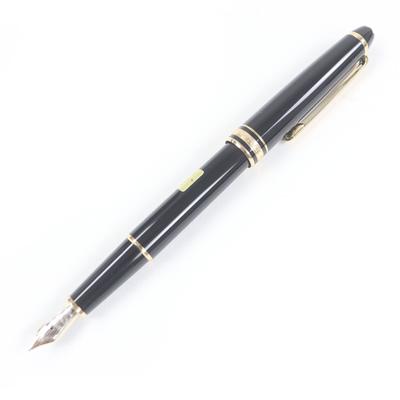 Отличная перьевая ручка MONTBLANC Meisterstck Classic Колпачкового типа Черная с золотом 14K мужская Б/у