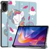 Кожаный чехол-книжка с тремя сгибами и защитой от падения для Xiaomi Redmi Pad 2 2025
