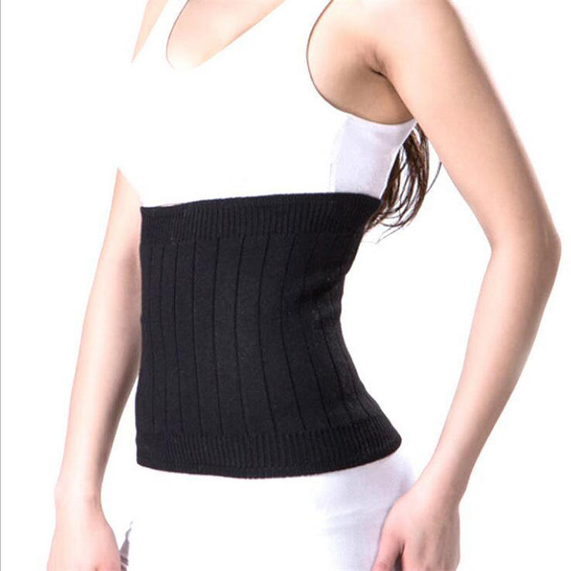Unisex Witner Warm Soft Velvet Waist Warmer Elastic Waist Band Binder Lumbar Support Protector Belt