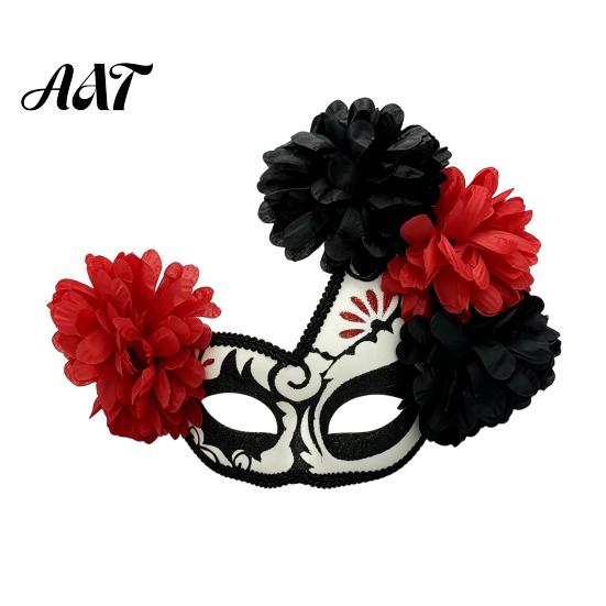 Versatile Masque for Women Halloween Masquerade Masque, Flower Skull Mexican Day of The Dead Comfortable Parties Eye Cushion Costume, Fancy