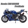 1:12 Honda Cb400x Cbr1000rr Сплав Модель мотоцикла Игрушки Машина Литой металл Резиновые шины Управление передним колесом Машины Украшение для дома