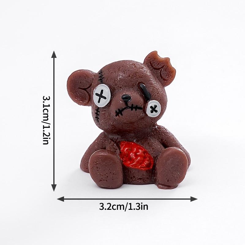 Хэллоуин Череп Орнамент Мумия Призрак Страшный Настольный Декор Хэллоуин Полимерные Миниатюры День Мертвых Детский Подарок Микро Ландшафт