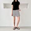 New Arrivals Open Run Women Stripe 3 4 Shorts Cotton Blend Casual Pants