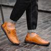 Men Leather Shoes Sneaker 2023 New Leather Handmade Shoes Men Casual Shoes