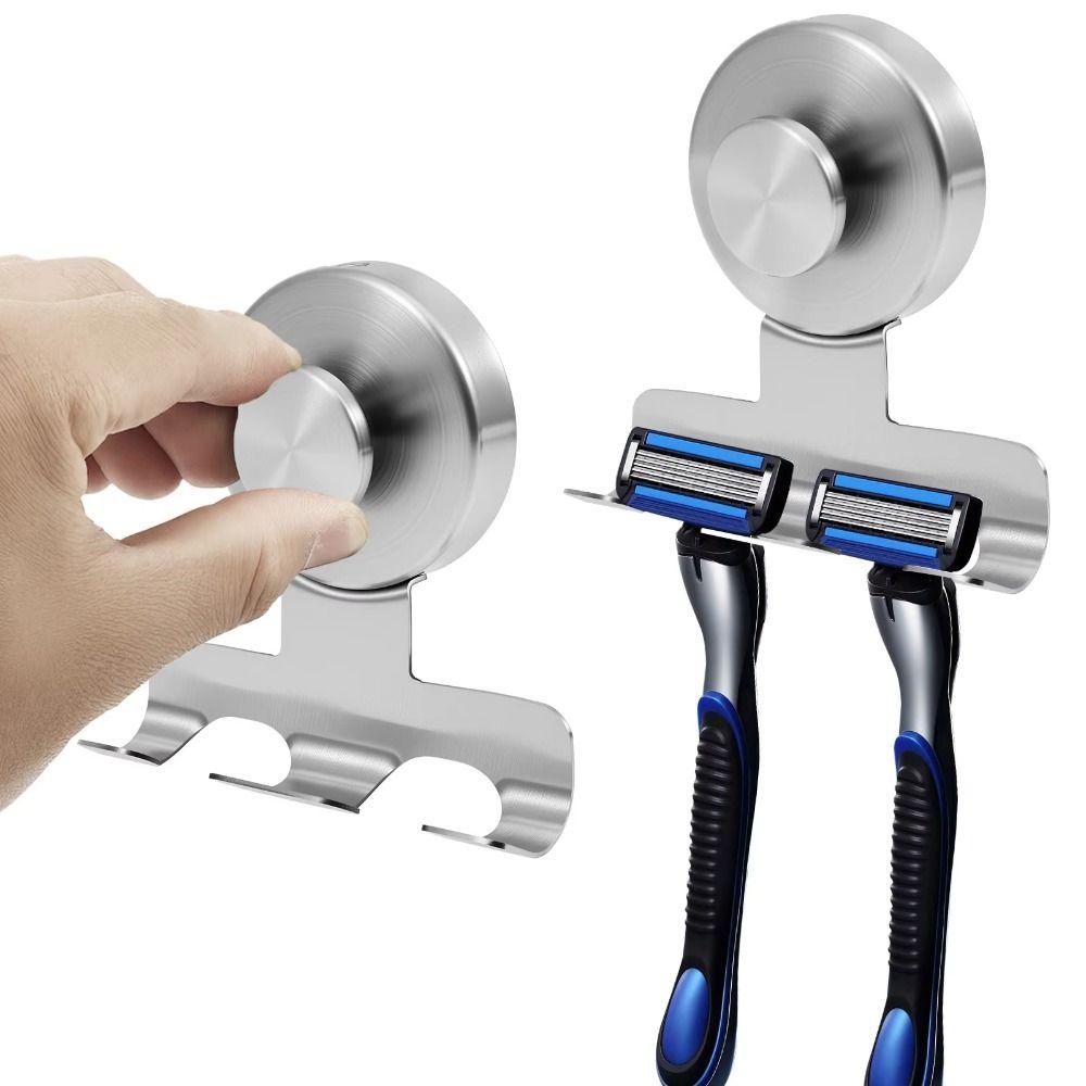 304 Stainless Steel Stainless Steel Razor Rack Damage-Free Shower Razor Hooks For Bathrobes