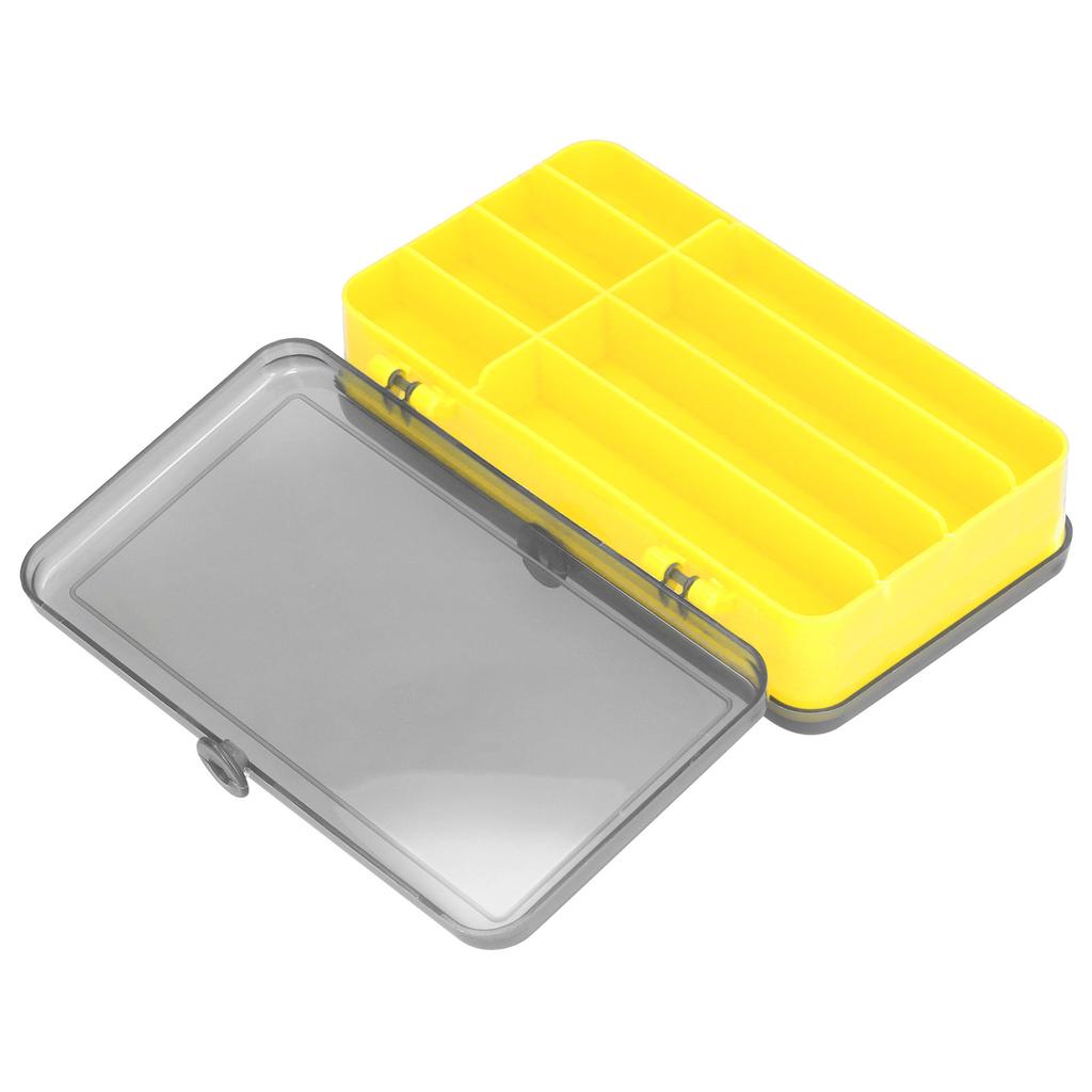 Коробка для рыболовных приманок Реверсивный кейс для приманок Двусторонняя пластиковая коробка-органайзер для хранения наживки Желтый
