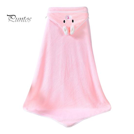 Детское банное полотенце, декор с вышивкой в ​​виде животных, мягкая микрофибра, хорошо впитывающее пеленание для новорожденных, впитывающая пот накидка, накидка для сушки тела