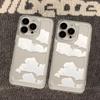Простые, маленькие и свежие облака, подходят для чехла на телефон iPhone17 16promax Японский 13/14 Высокая ценность 15