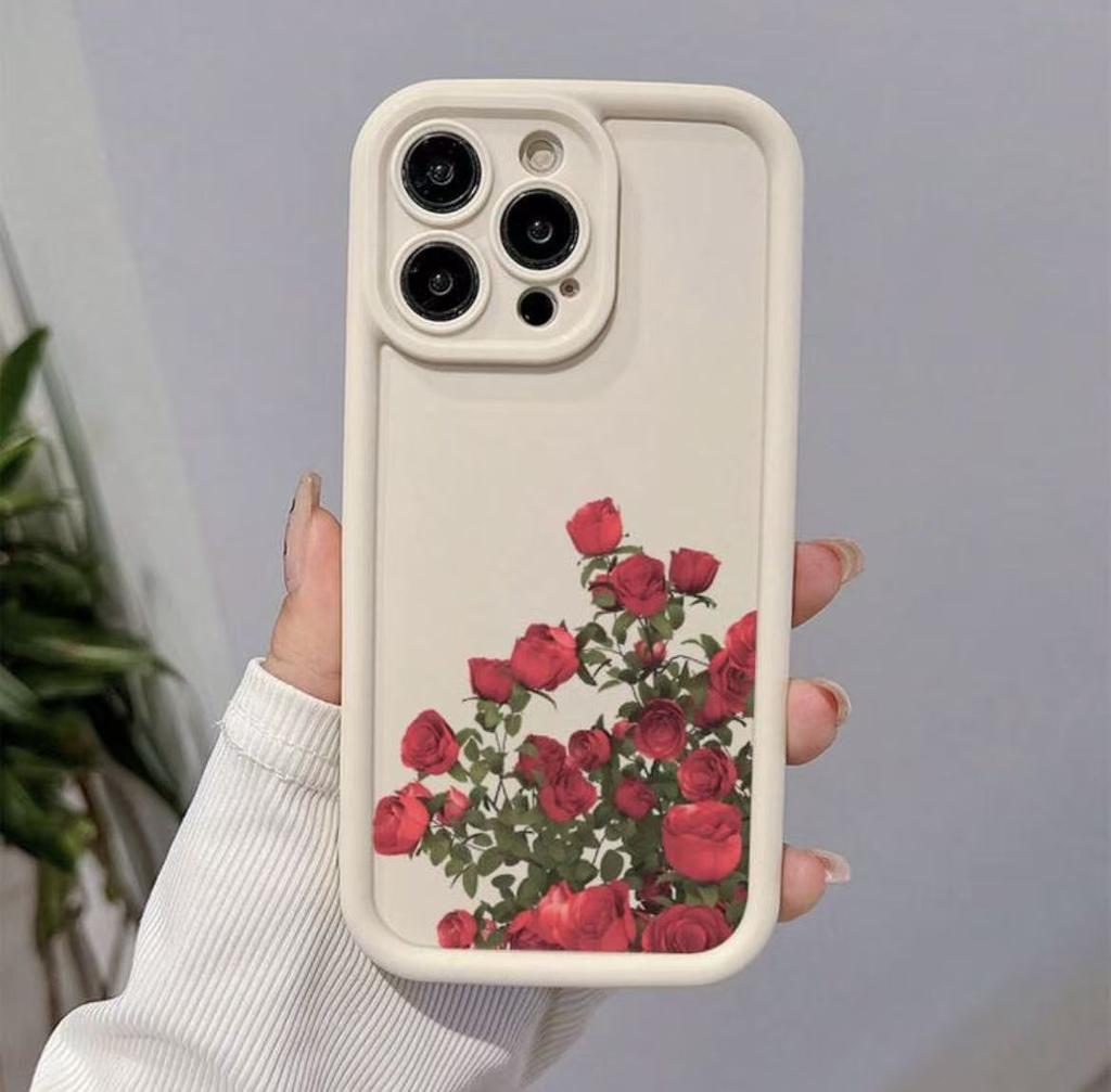 Новая роза подходит для чехла для мобильного телефона iphone17pro, Apple 15 противоударный 14 импортный 13promax индивидуальный 16x.