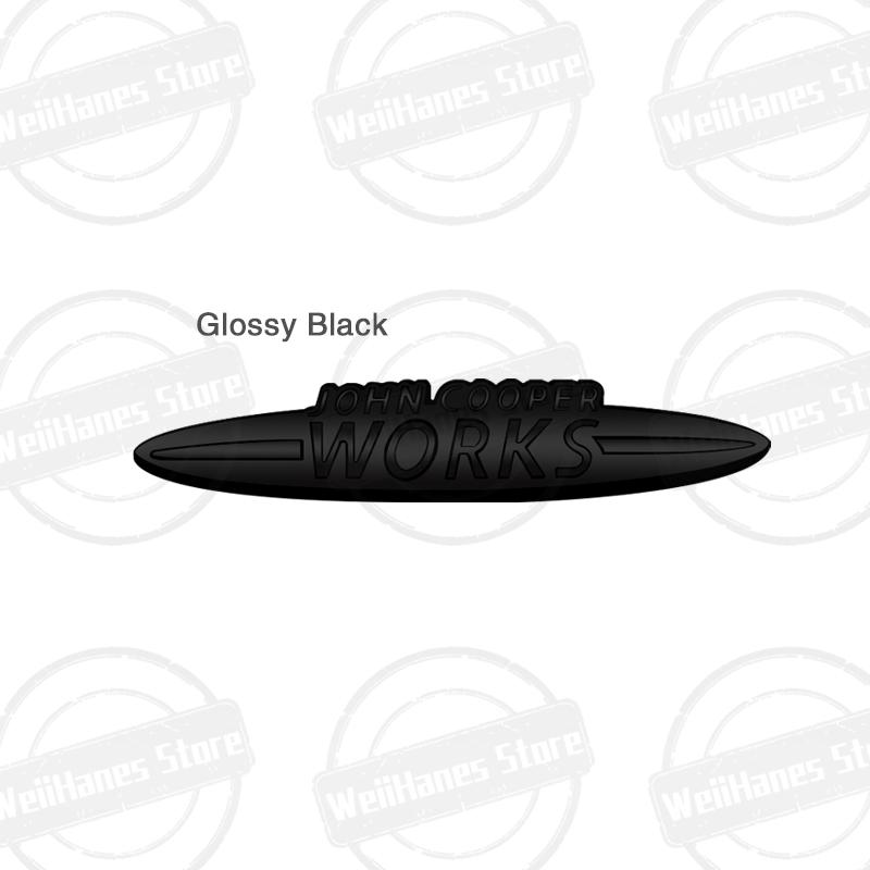 Metal For John Cooper Works Mini Cooper S JCW R56 R57 Countryman Clubman Paceman Grille Sticker Car Rear Trunk Body Emblem Badge qclyn77