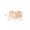 Нетоксичный Мок Кирпич Модифицированный 1X2X2 С Профилем Под Кирпичную Кладку Профиль Кирпича Стена Строительный Блок DIY Развивающий Сборный Городская Архитектура Здания