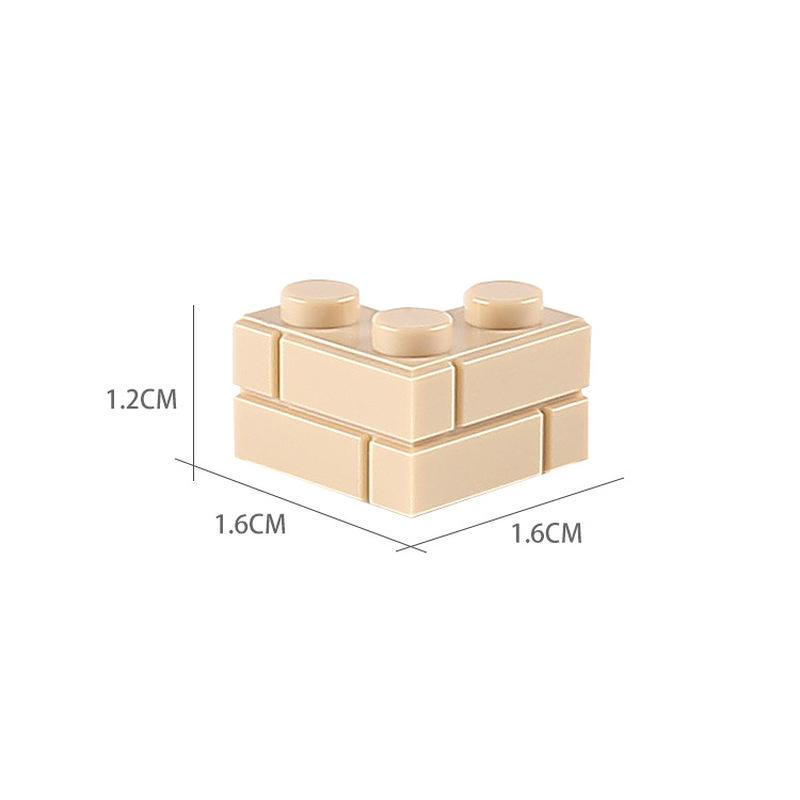 Нетоксичный Мок Кирпич Модифицированный 1X2X2 С Профилем Под Кирпичную Кладку Профиль Кирпича Стена Строительный Блок DIY Развивающий Сборный Городская Архитектура Здания