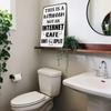 1 шт., забавная саркастическая металлическая жестяная вывеска, декор для ванной комнаты, милые винтажные жестяные вывески, домашний настенный декор, 12x8 дюймов