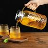 Стеклянный кувшин Стеклянный кувшин с крышкой Высокоборосиликатное стекло Сверхпрочный кувшин для воды для холодных/горячих напитков Холодный чай Сок Молоко