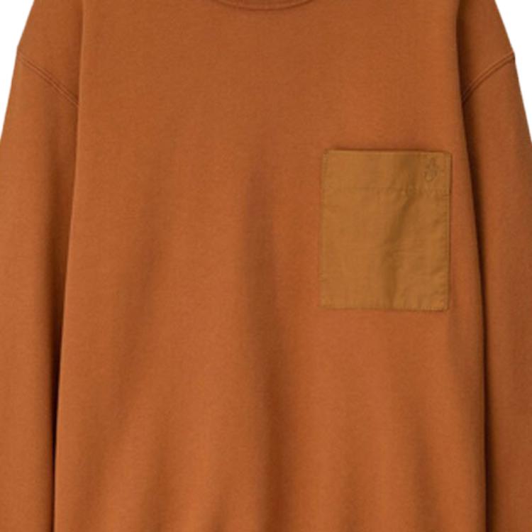 Uniqlo Спортивная толстовка с длинным рукавом X Jw Anderson Коллаборация Мужская толстовка Коричневый 421640-34