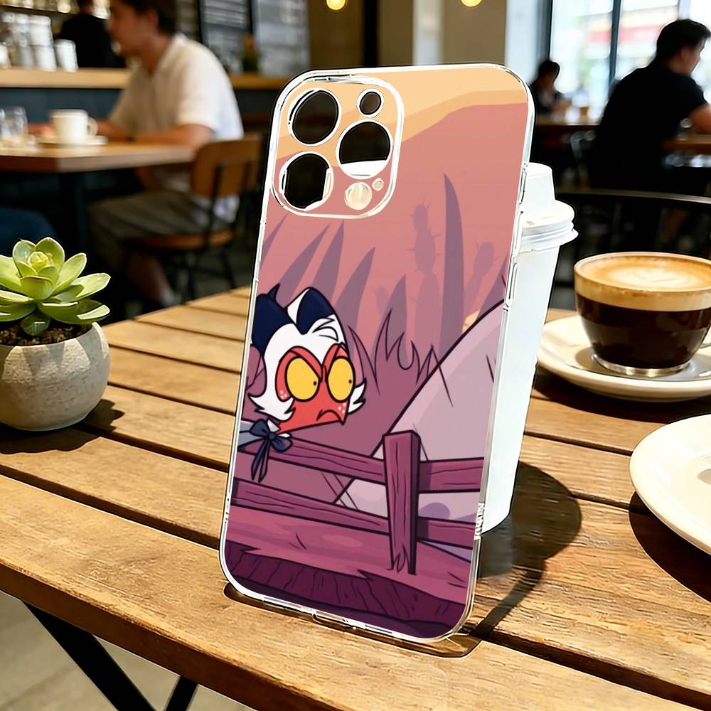 H-Helluva Boss M-Moxxie Чехол для телефона Прозрачный Силиконовый Мягкий Для iPhone 17 16 15 14 13 12 11 Mini Pro Max Plus