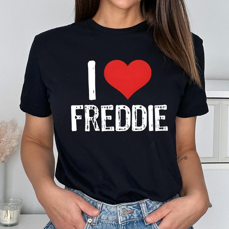 Freddie Freeman American Baseball Player Print Loose Round Neck Pure Cotton Short Sleeved T-Shirts Unisex